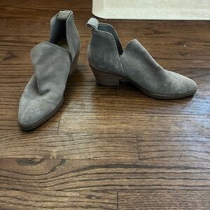 Dolce Vita Gray Suede Ankle Booties